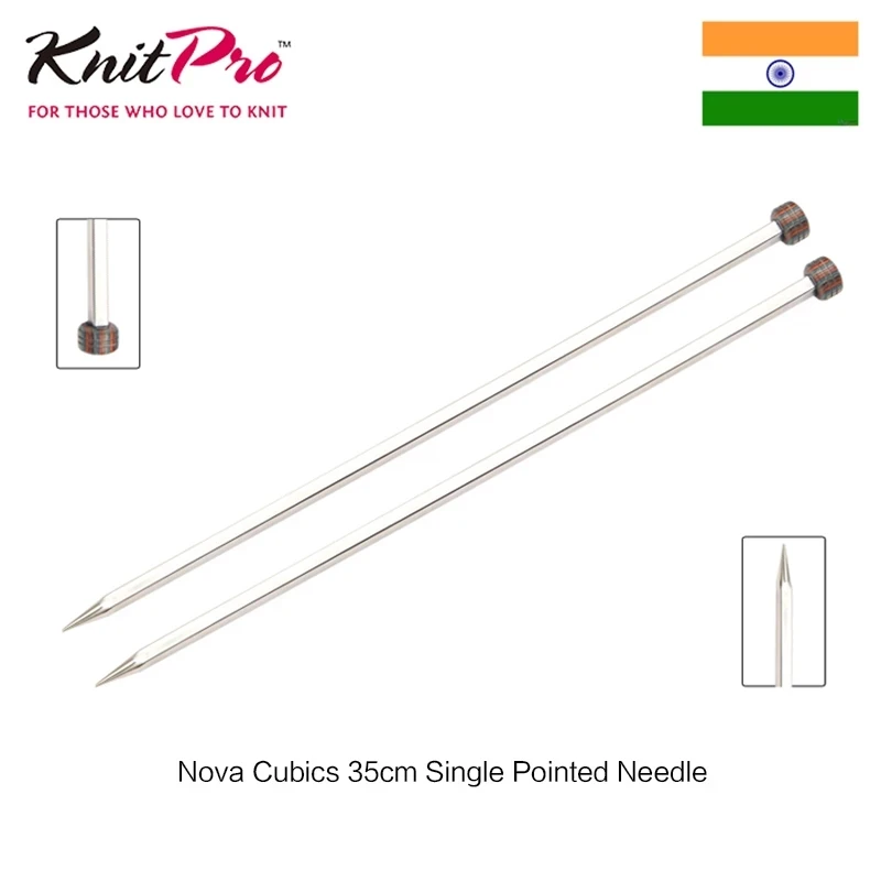 Knitpro Nova Cubics 35cm Single Pointed Knitting Needle