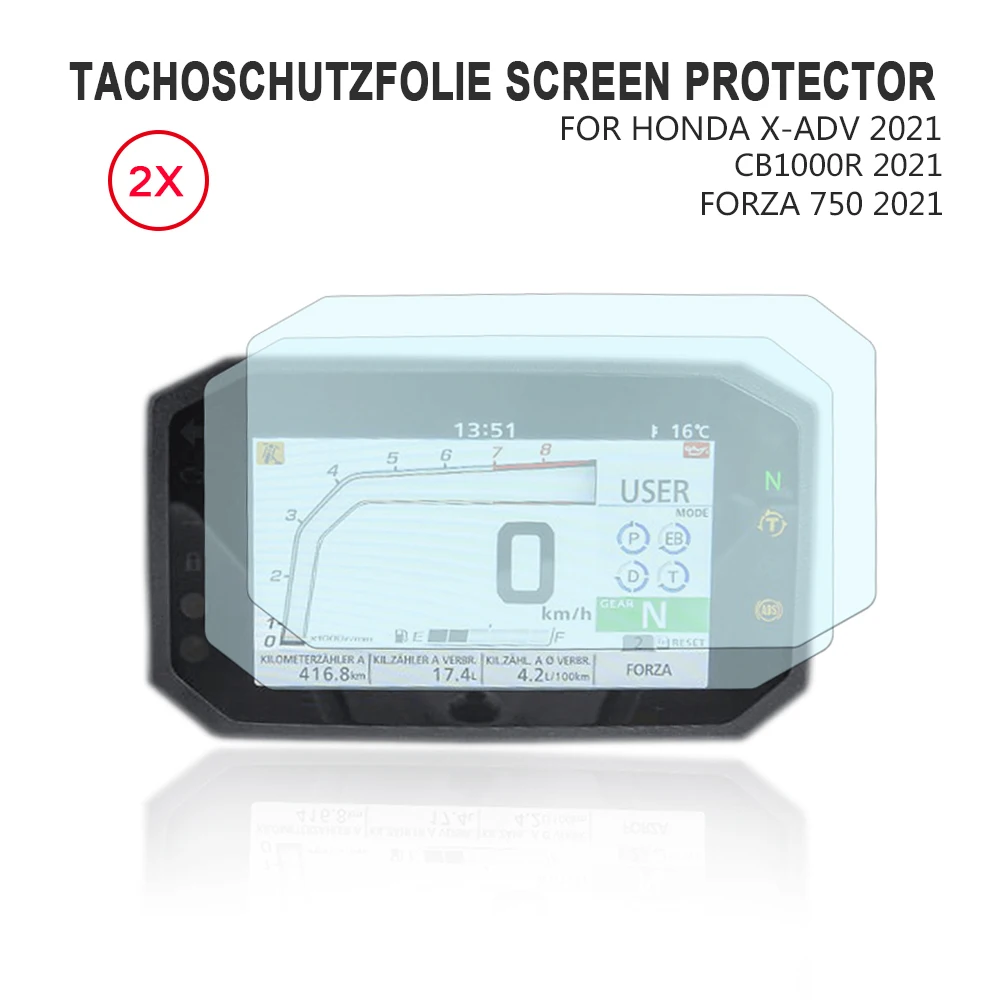 

2 PCS For Honda CB1000R X-ADV X ADV 750 FORZA 750 2021-2022 9H Speedometer Instrument Screen Protector