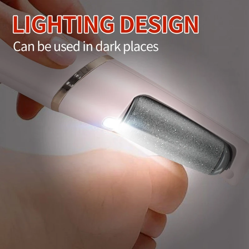 M2ee usb recarregável moedor de pé calo seguro limpador arquivo pé pedicure 2 engrenagens