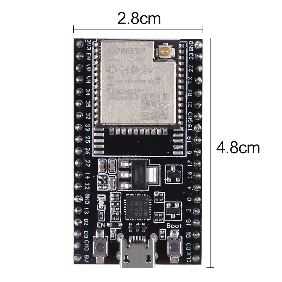 Aokin ESP32-DevKitC Core Board ESP32 Development Board ESP32-WROOM-32D ESP32-WROOM-32U Module Accessories