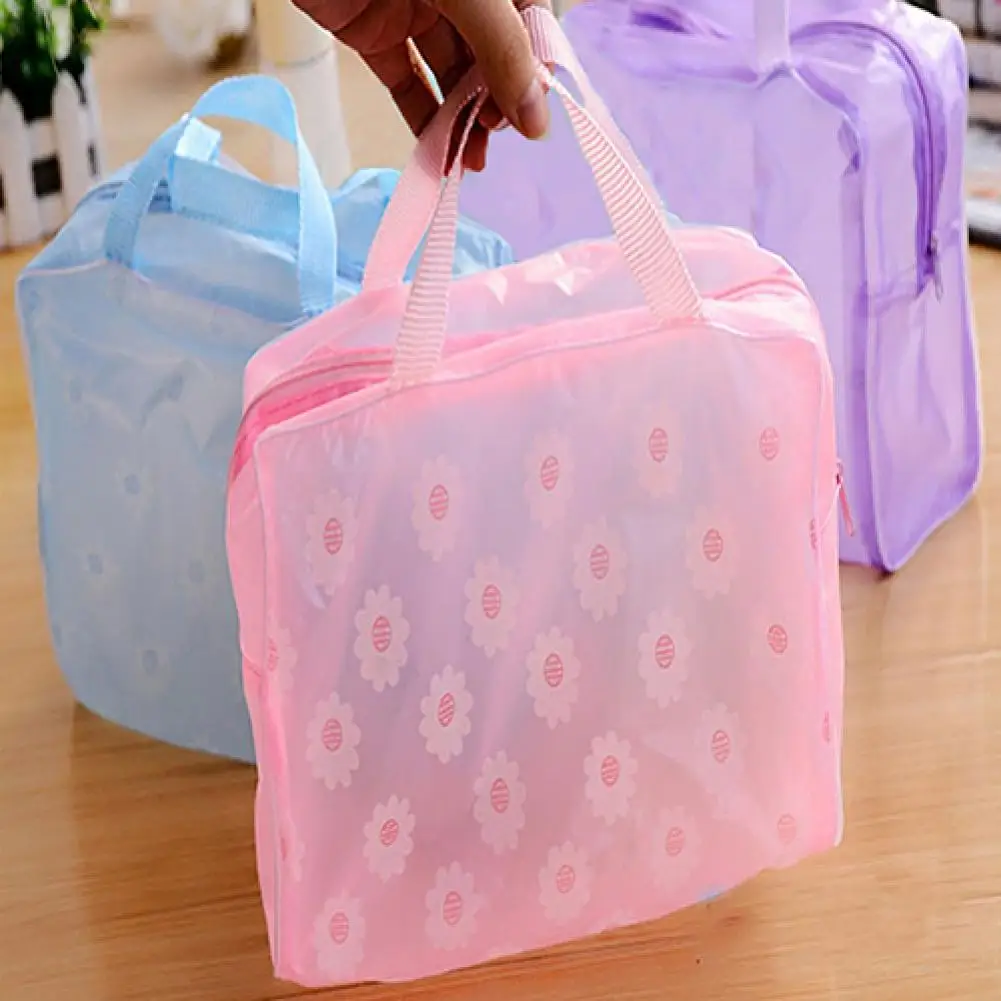 Portable Flower Waterproof Makeup Cosmetic Toiletry Travel Wash Pouch Holder Bag