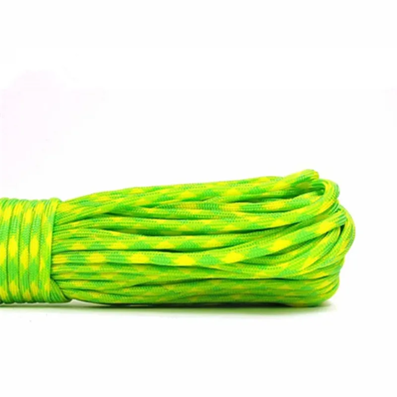 Colors Paracord 550 Rope Type III 7 Stand 5M 10M Paracord Cord Rope Survival kit Wholesale Climbing Camping Hiking Clothesline image 4