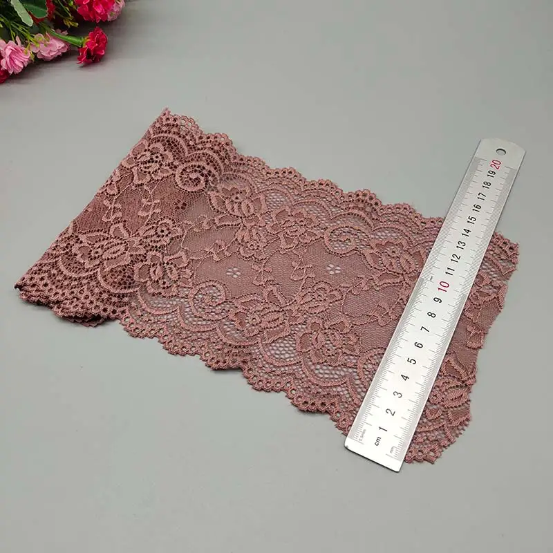 Beatiful 1 Yard Thickened Soft Elastic 15CM Wide Lace Trim Diy Clothes Skirt Fabric Used For Underwear Panties Skirt Lace Ribbon