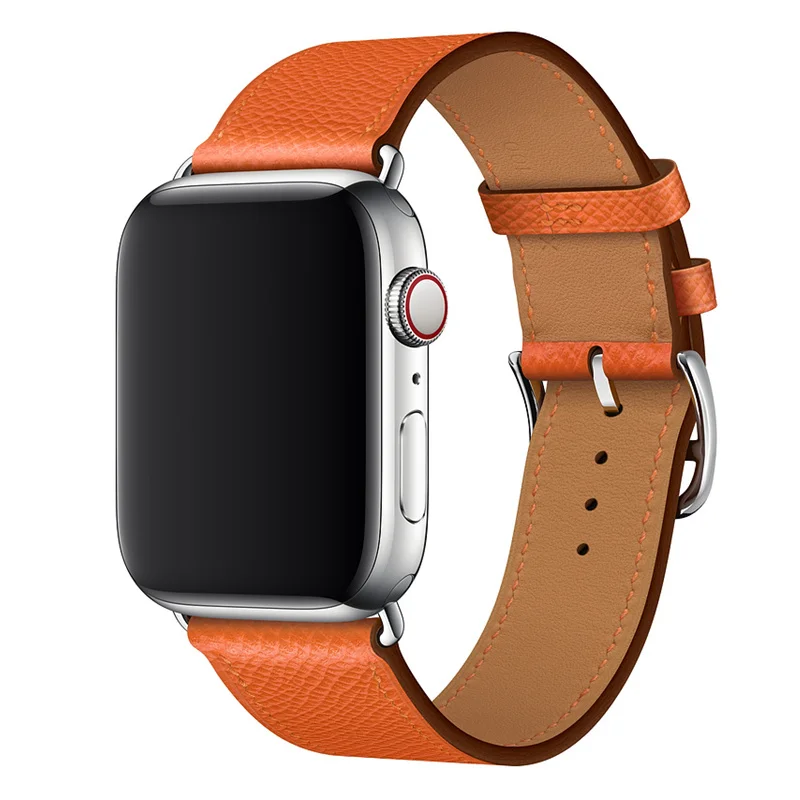 Leather Strap For Apple Watch 5 Band 44mm 40mm IWatch 38mm 42mm Genuine Bracelet Single Tour For Apple Watch Series 6 5 4 3 SE