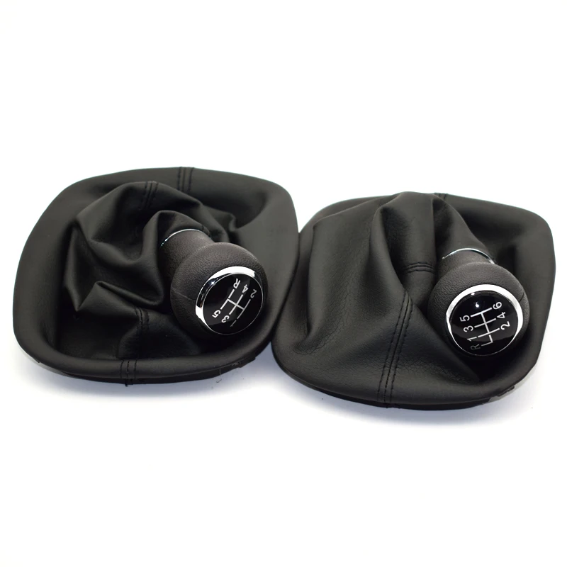 For VW Passat B5 B5.5 1997 1998 1999 2000 2001 2002 2003 2004 2005 Car-Styling 5 Speed Gear Shift Knob With Real PU Leather Boot