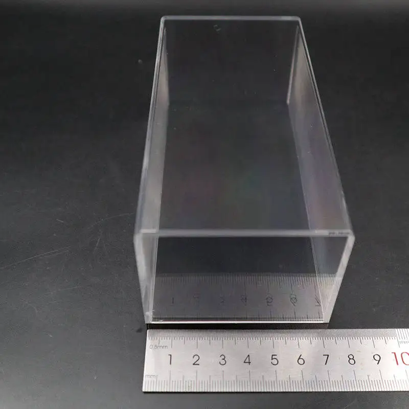 1/43 Scale Display Box Model Car Acrylic Case Transparent Dustproof with Black Base High Quality 14cm