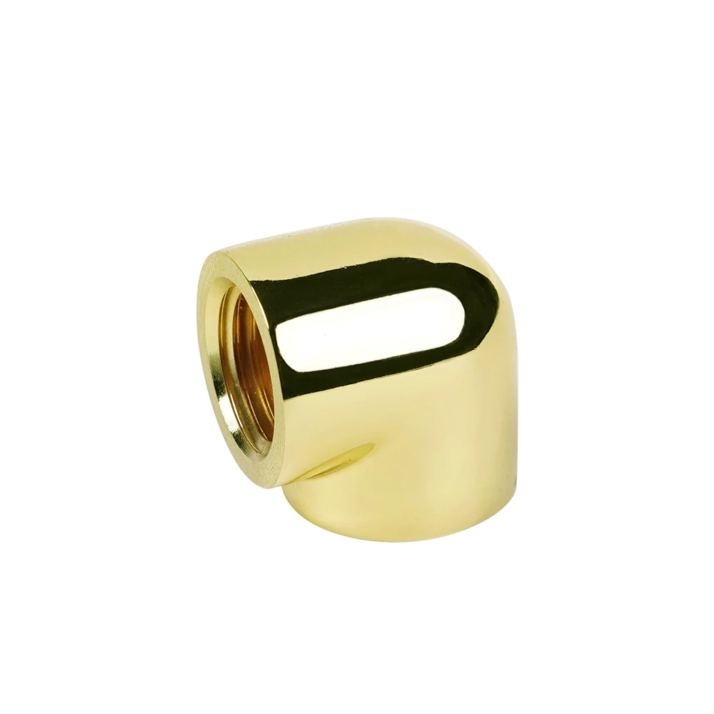 Barrow Double Female G1/4 Thread 90 Degree Fittings Adapter Custom Computer Split Water Cooling Accessory, TDWT90SN-V2