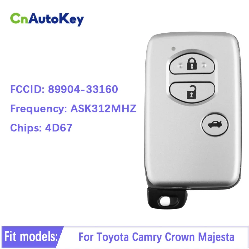 CN007180 For Toyota Camry Crown Majesta Markx Smart Key 312Mhz 4D-67 Page1 D4 89904-33610 89904-33160 271451-0310 2006 Mark X