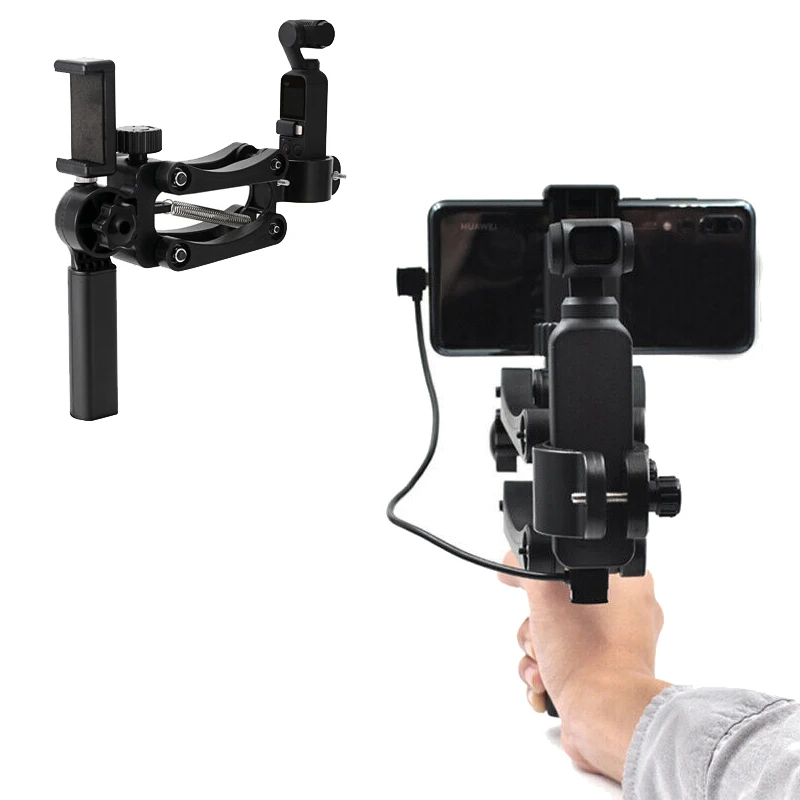 Stabilizer Handle Grip Arm Handheld Shock Absorber Bracket Flexible 4th Axis Holder For DJI OSMO Pocket 2 Gimbal Phone Accessory