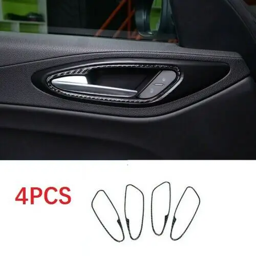 

Carbon Center Auto Interior Door Handle Trim Cover For Alfa Romeo Giulia 17-19