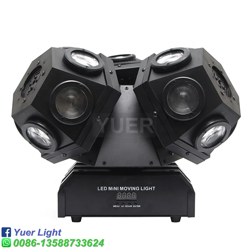 3 Heads Beam RGB Laser Stage Lighting Projector 18x10w RGBW 4IN1 LED Beam Moving Head Light DMX512 DJ Disco Xmas Party Lights