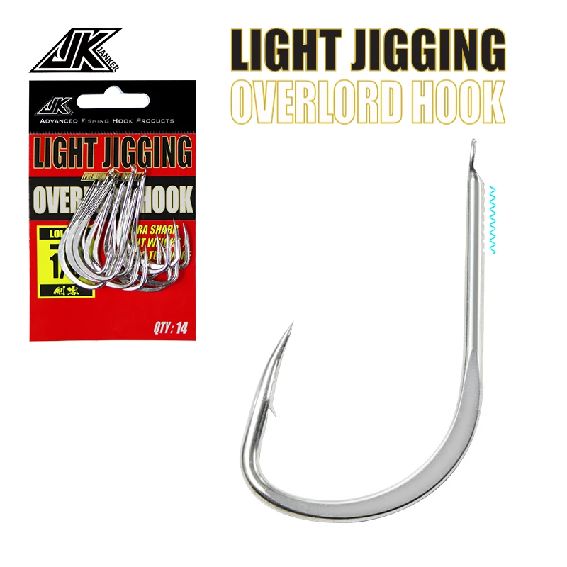 

JK LOL High-Strength Hook Light Fishing Hook Sea Carbon Flat Bait Fishing Hook