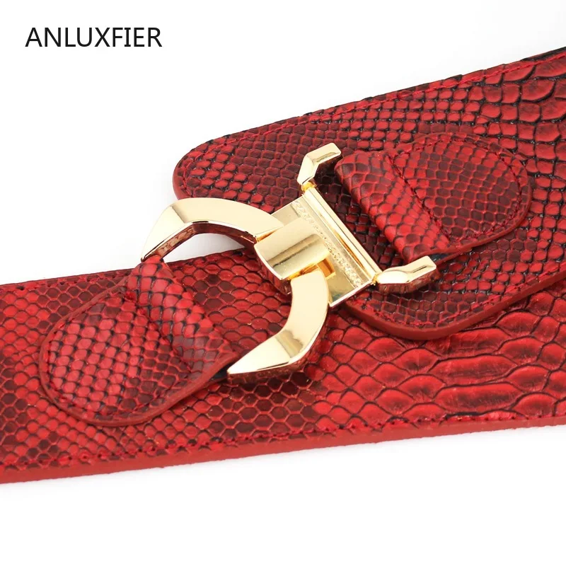 H9811 Waist Seal Ladies Wide Elastic Belt Female Simple Metal Buckle High Quality Fashion Leisure Waistband Luxury Cummerbunds