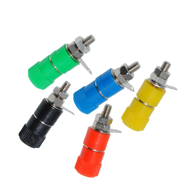 

20/50pcs 4MM Banana Connector Wire Connettori Speaker Amplifier Terminal Block Plug Socket PCB Konektory Elektryczne Feminino