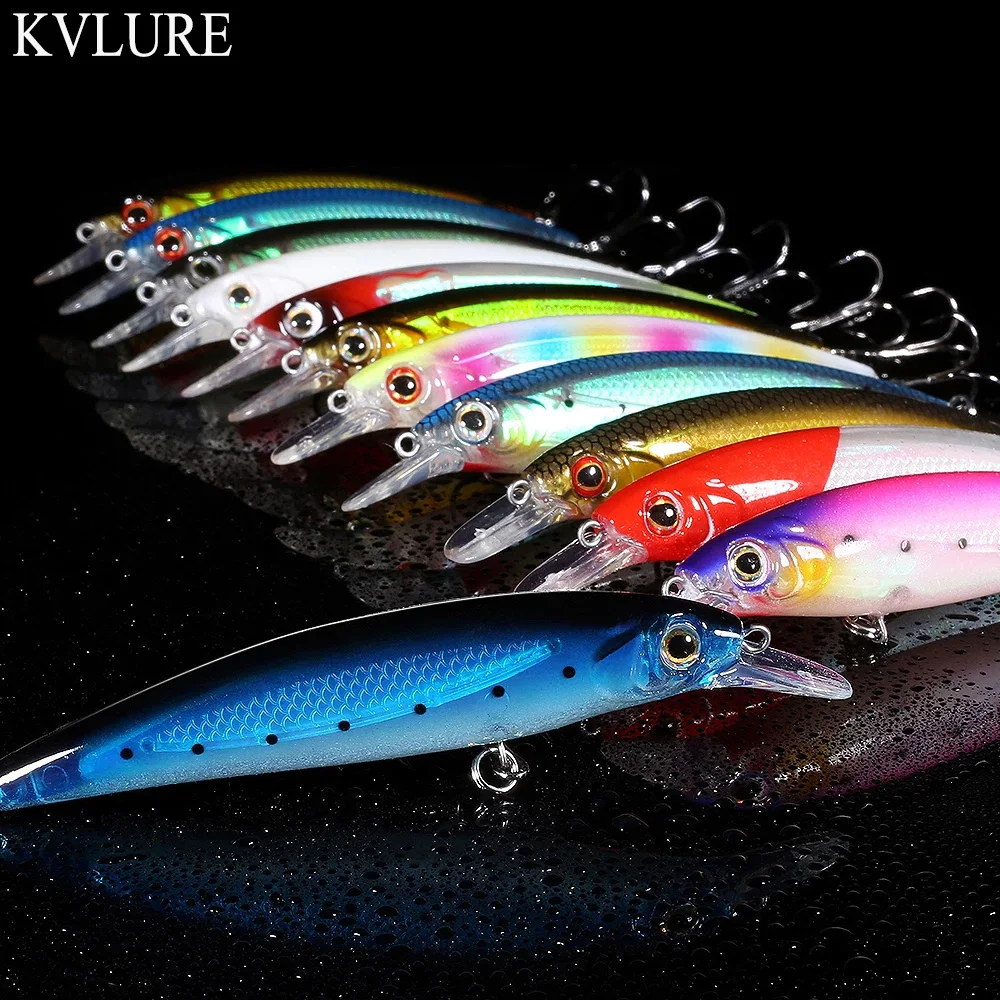 Minnow Lures Metal Squid Hard Goods For Fishing Luminous swimbait Sea River Shad Wobbler For Trolling Squid Fish Lure