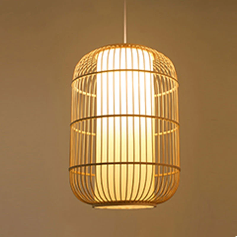 

Natural rattan bamboo Pendent Lights Minimalism Country Style Hanging Lamp chinese Restaurant Living Room Hotel Lighting