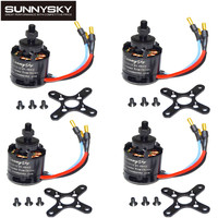 1/2/4 pcs SunnySky X2216 2216 880KV 1100KV 1250KV 1400KV  2400KV II Outrunner Brushless Motor For RC Models 3D airplane