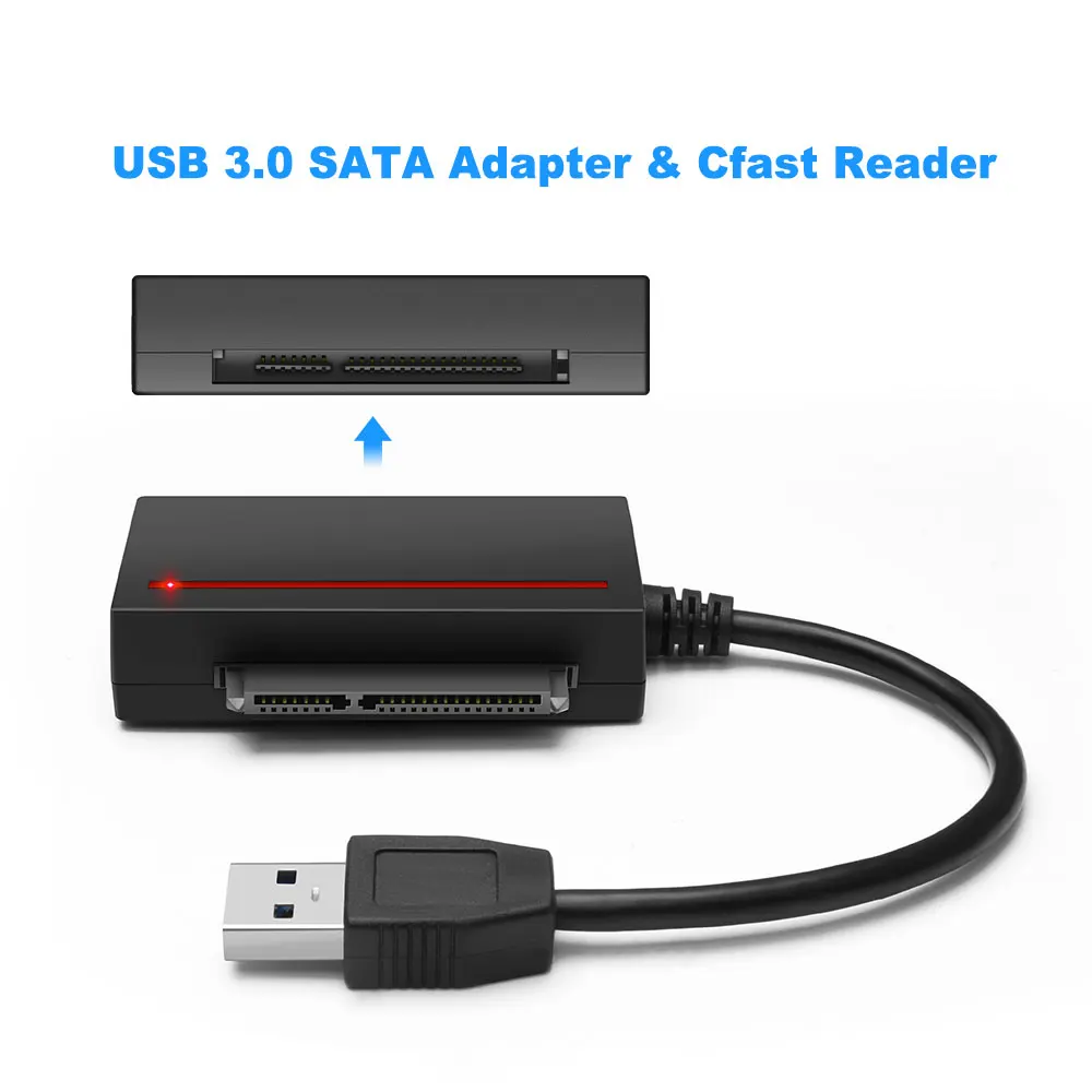 KARTOMAN CFast 2.0 Reader USB 3.0 to SATA Adapter CFast 2.0 Card and  2.5