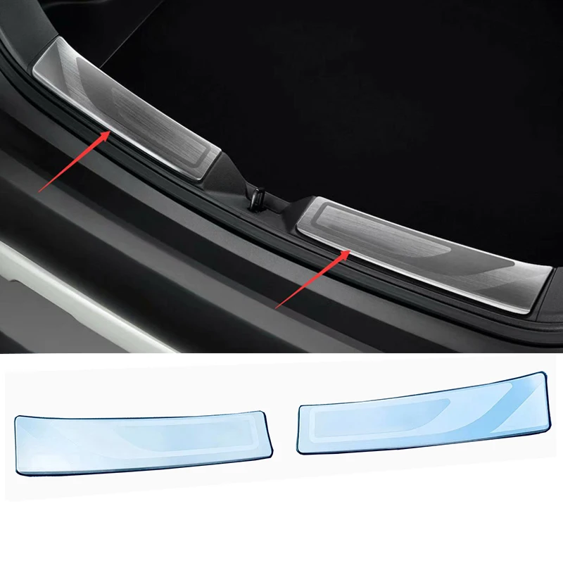 Interior styling For Toyota Corolla cross 2021 rear bumper foot protection decoration stainless steel  of interior accessories