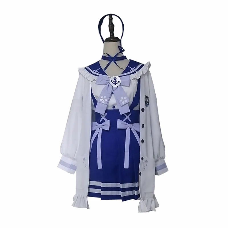 Anime Minato Aqua SJ School Uniform Dress Cute Suit Any Size Cosplay Costume Women 110