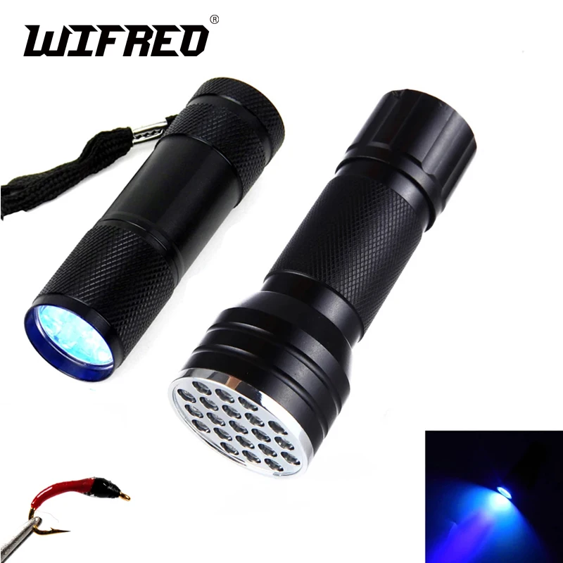 Wifreo 9/21 LEDs Fly Tying UV Curing Lamp Torch / Flashlight for Fly Fishing Flies Epoxy Curing Finish Tool Fly Tying Tools