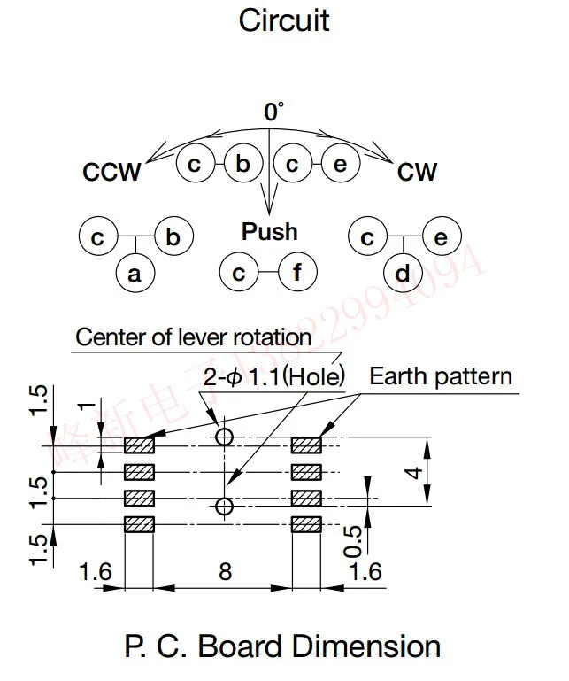 2Pcs Japan big head switch pulsator dial switch reset three-way dial with switch multi-function button switch