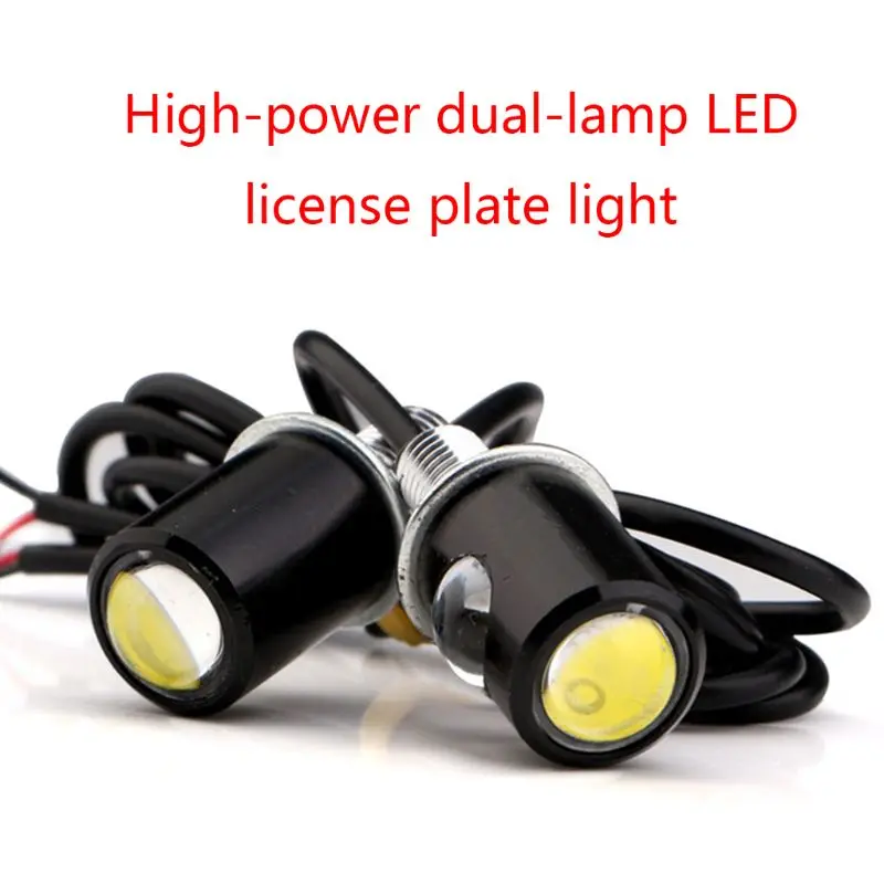 

U90C 1Pair Universal Motorcycle LED Mini License Plate Light Turn Signal Eagle Eye Shape Turn Indicators for Kawasaki for honda