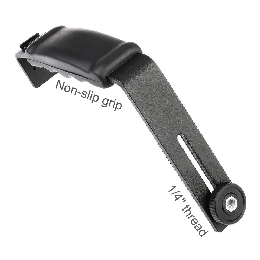 Suporte com estabilizador gimbal para celular, adaptador com abertura de cabo, tipo l e sapata fria 1/4, para zhiyun smooth q2 4 dji osmo mobile 3