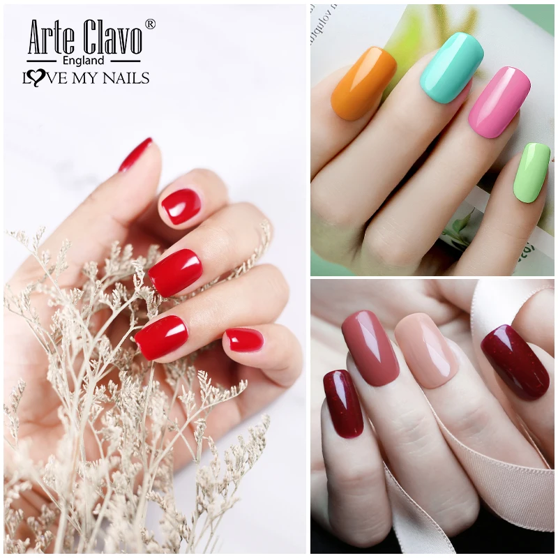 Arte Clavo 8Ml เล็บเจลเล็บเจลสำหรับเล็บกึ่งถาวร UV เจลเคลือบเงา Hybrid เล็บ art 2020 Top