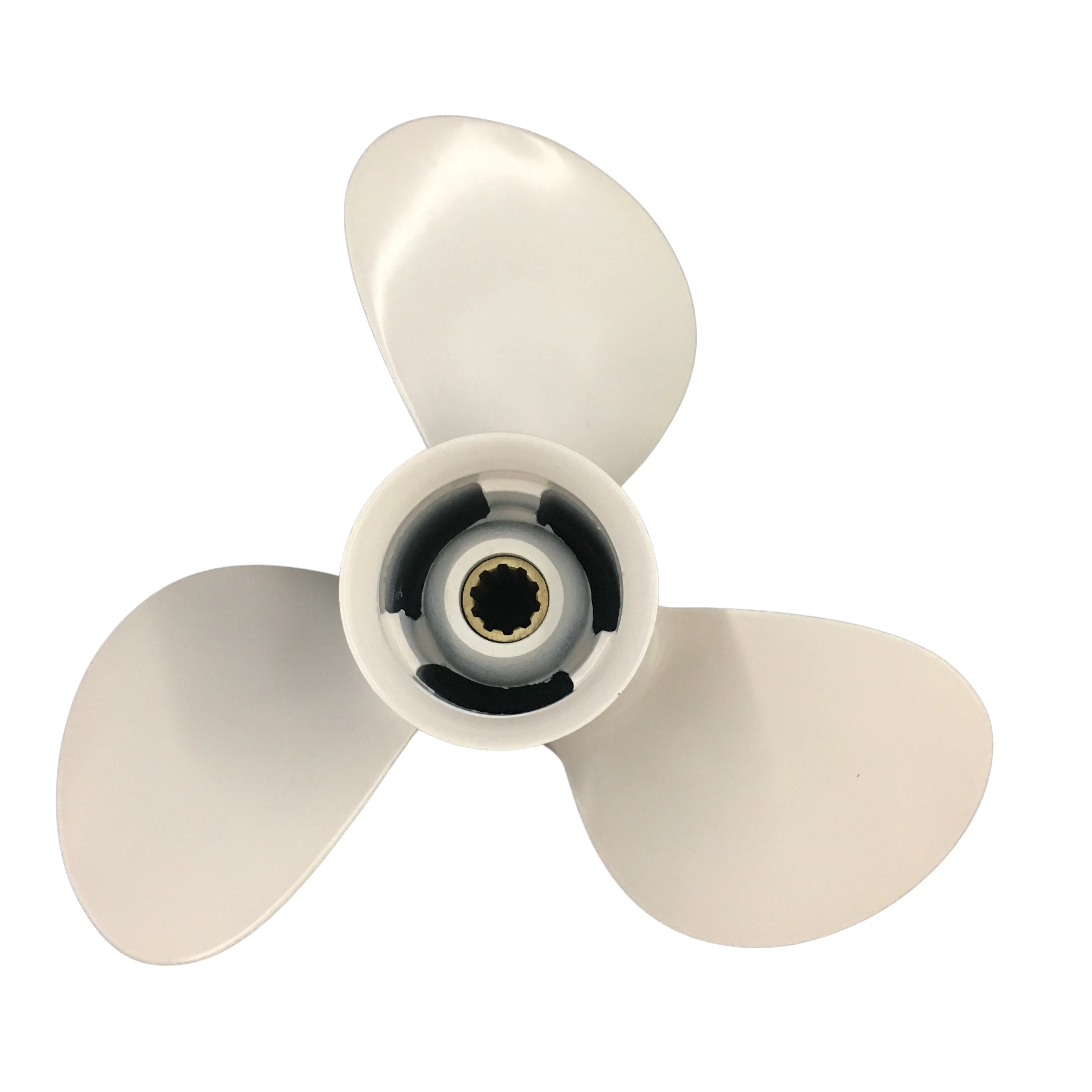 Boat Propeller Suit For Yamaha 9 7/8X9 Aluminum Prop 25-30HP 3 Blade 10 Tooth Rh Oem No: 664-45941-01-El