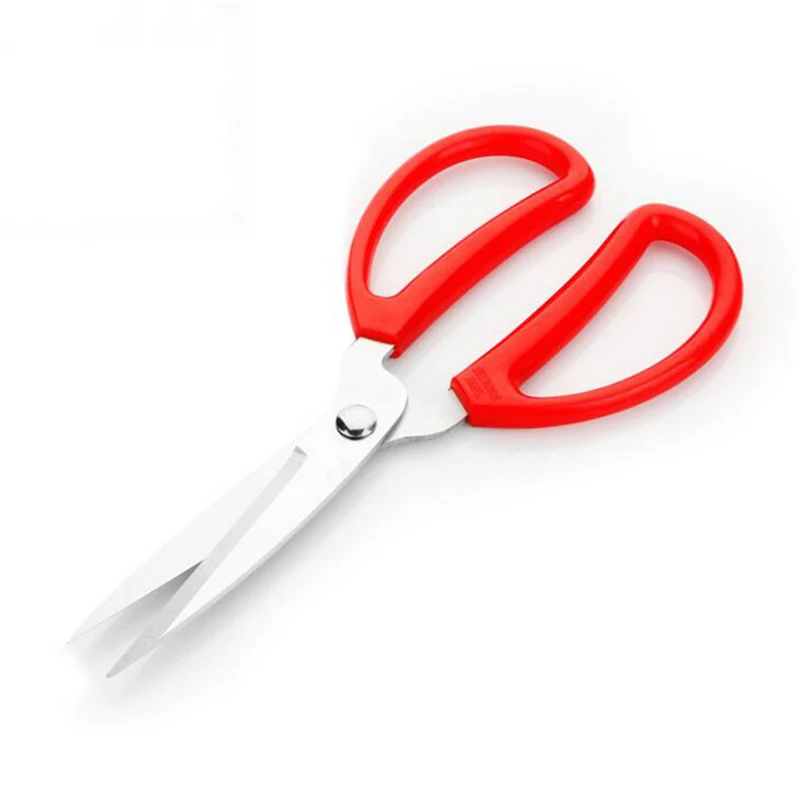 DIY Thread Professional Tailor Scissors For Sewing Red Stainless Steel Scissors Cutting Scissors Handmade Clothes Fabric Garment