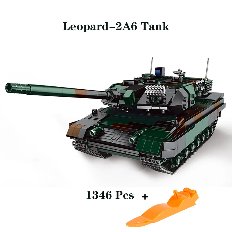 New XINGBAO 06040 The Germay Leopard-2A6 Main Battle Tank Military Model Building Blocks Bricks Children Toys Birthday Gifts