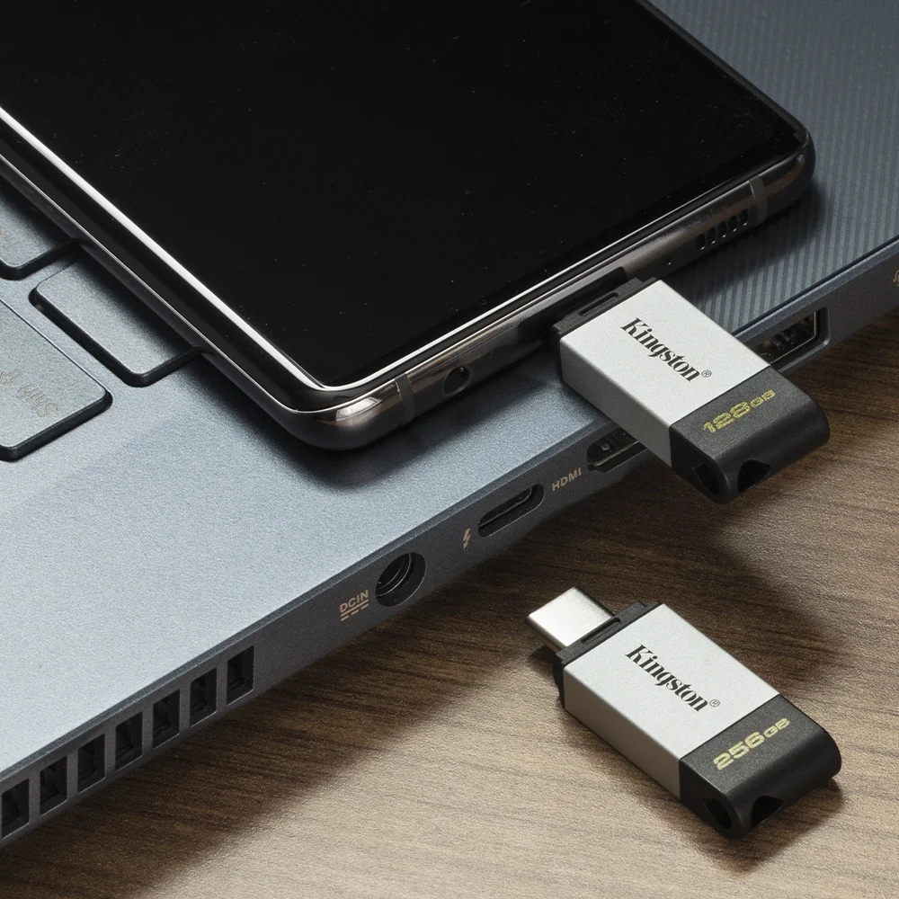 Kingston USB Flashใหม่ไดรฟ์DT80 32Gb Pendrive Usb 3.2 Gen 1 64GB Uดิสก์ไดรฟ์ปากกาUsb 3.0 128Gb Memory StickแฟลชMemoria USB