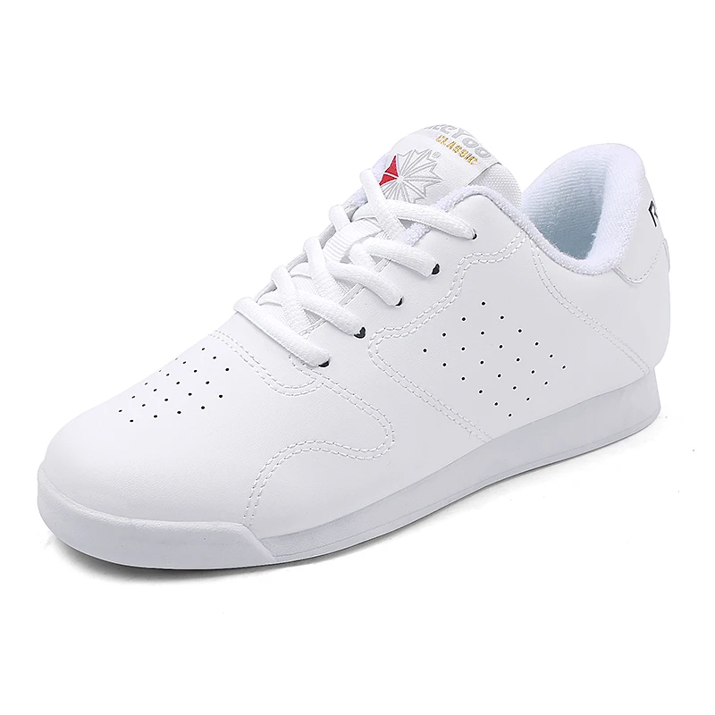 Adult Dance Sneakers White Competitive Aerobics Shoes Ladies Cheerleading Shoes Men Comfort Training Shoes Sports Fitness Shoes