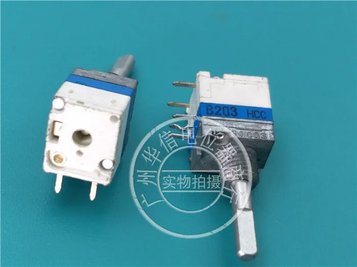 

Original new 100% 09 Type single with switch step potentiometer B20K shaft length 17MMx3MM