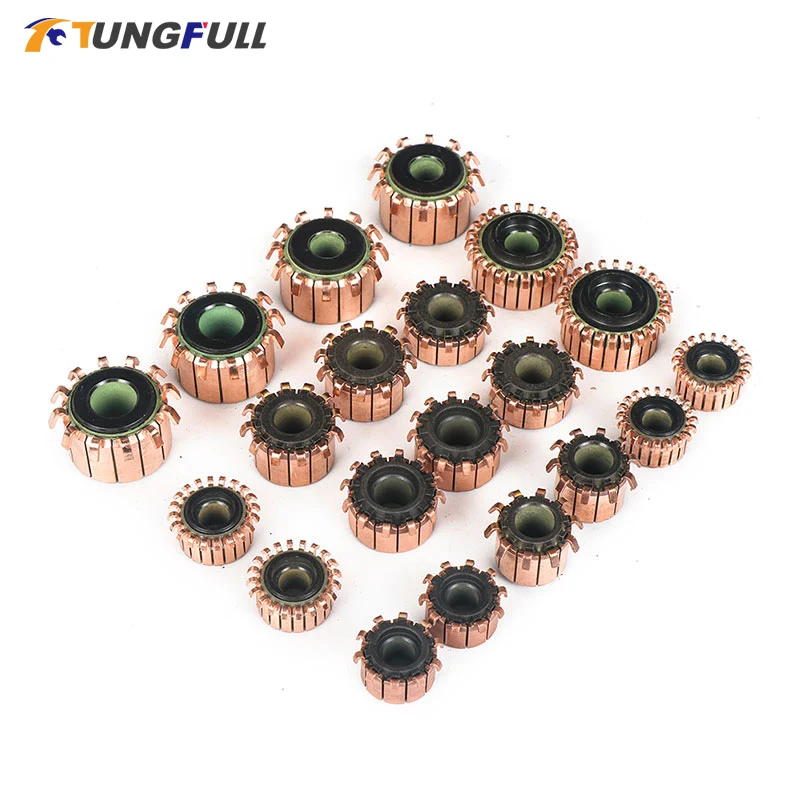 TUNGFULL Copper Rod Alternator Motor Collector Copper Tones Brass Engine Collector Micro-Drilled Armature Tool TH1201 TP1201