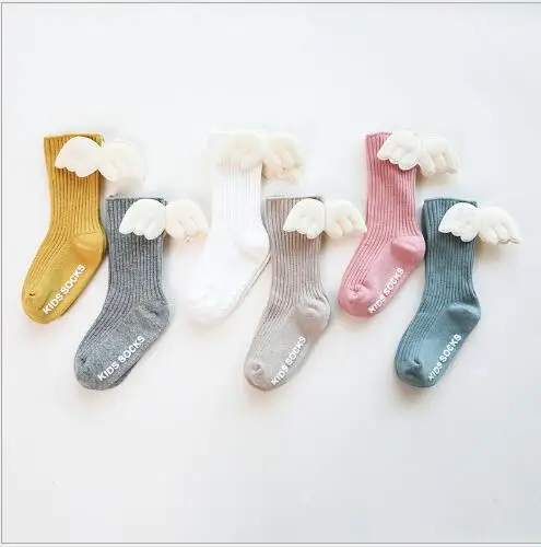 Autumn and winter new children's socks combed cotton double needle baby socks Embroidered parent-child socks