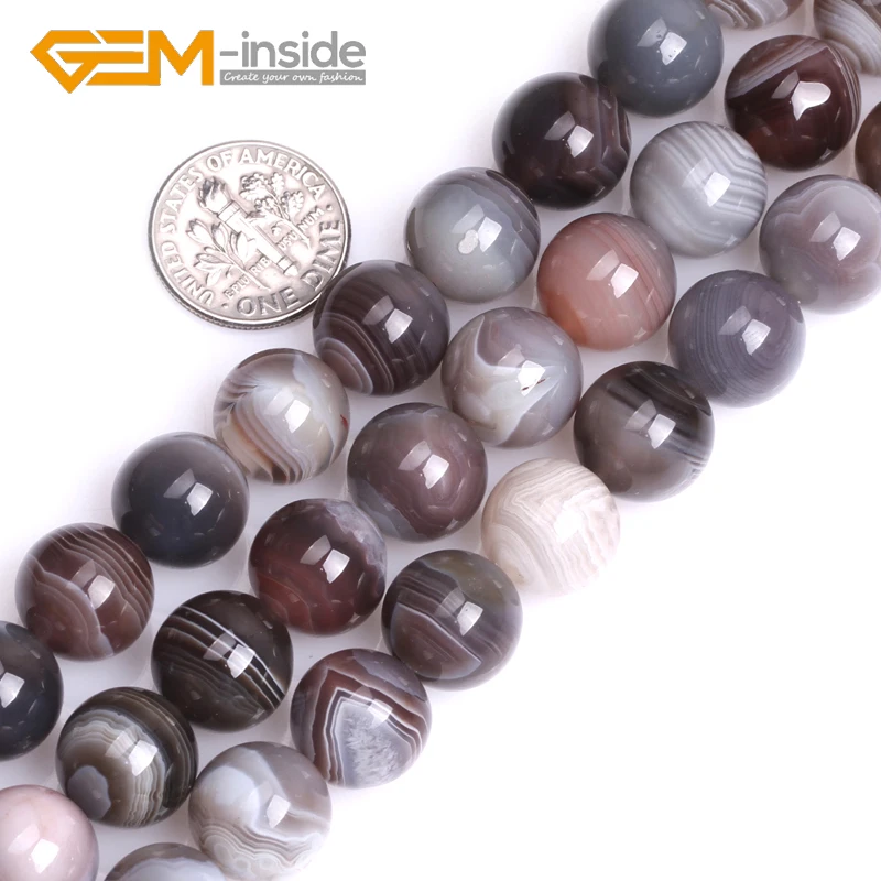 Natural Botswana Agates Beads Natural Stone Brown Color Beads Loose Bead For Jewelry Making DIY Strand 15 inches DIY