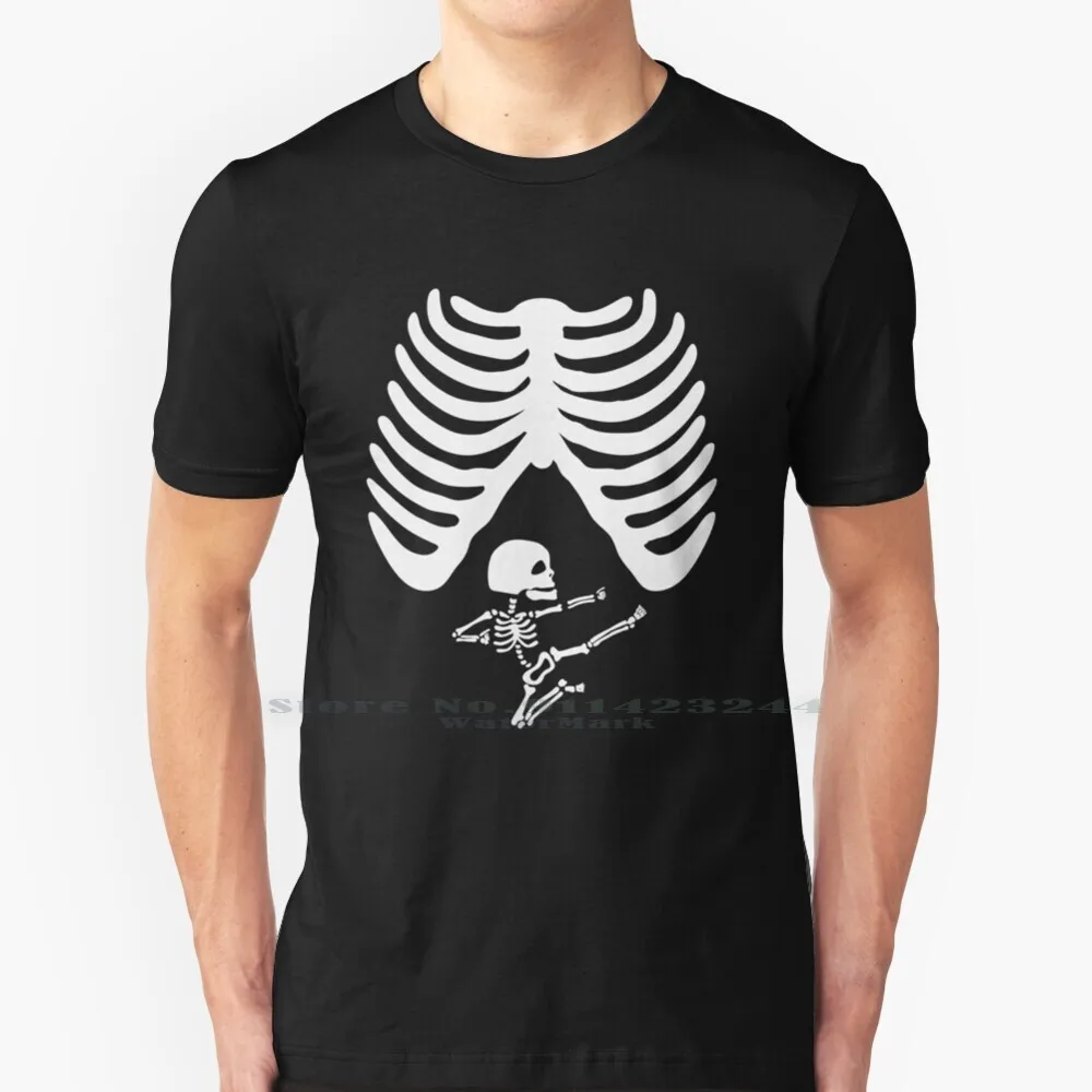 Maternity-Pregnancy Shirt' Skeleton Maternity Gift 100% Cotton T Shirt Skeleton Maternity Pregnant Skeleton Lover Lady Daughter