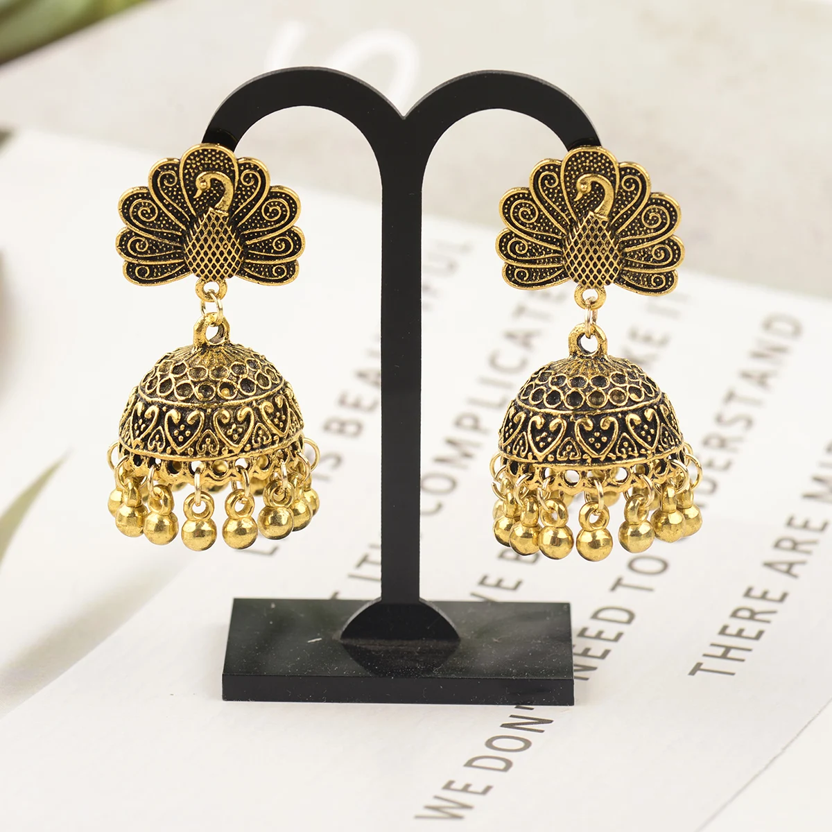 Indian Jhumka Gypsy Jewelry Boho Vintage Ethnic Womens Earrings Hollow Dangle Hanging Earrings For Women boucle d’oreille 2020