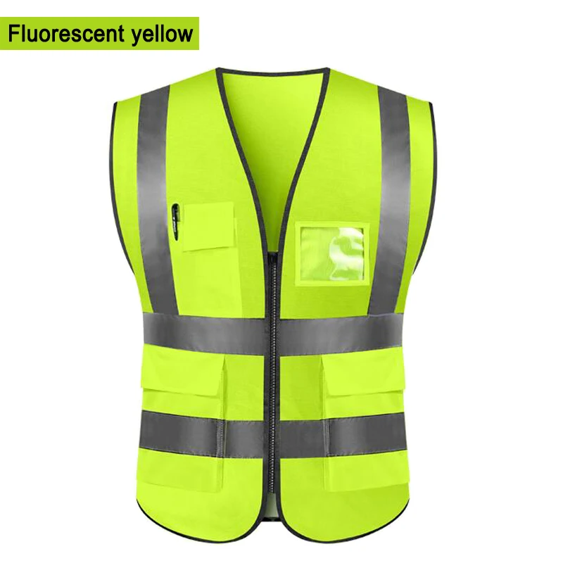 Reflecterend Vest Met Reflecterende Veiligheidskleding Van Polyester