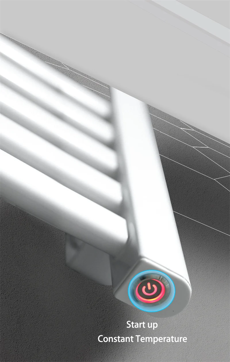 加熱可能な電気ホットタオルラック,加熱可能なバスルームアクセサリー,アルミニウムタオル,mj04