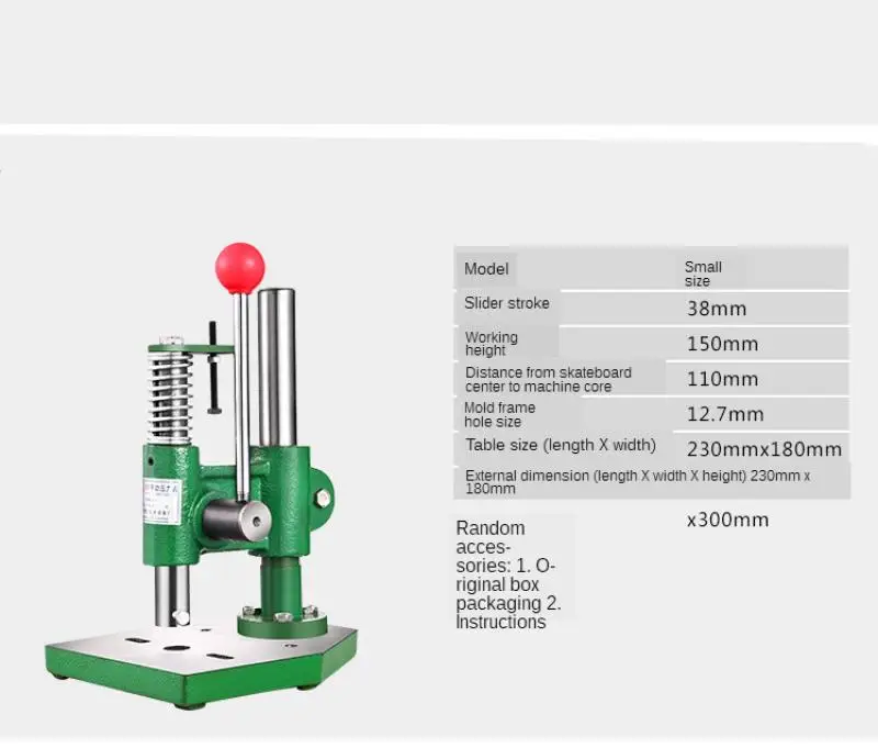 Imagem -04 - Imprensa Manual Manual Industrial Pequena do Desktop