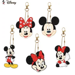 Disney 5D diament malarstwo brelok specjalne Rhinestone kreskówka myszka miki Minnie Mouse haft DIY Craft łańcuszek na akcesoria