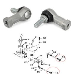 For Polaris Sportsman Magnum Scrambler 400 500 Diesel Big Boss Worker Xplorer Shift Linkage Rod End Ball Joint Kit LH Thread