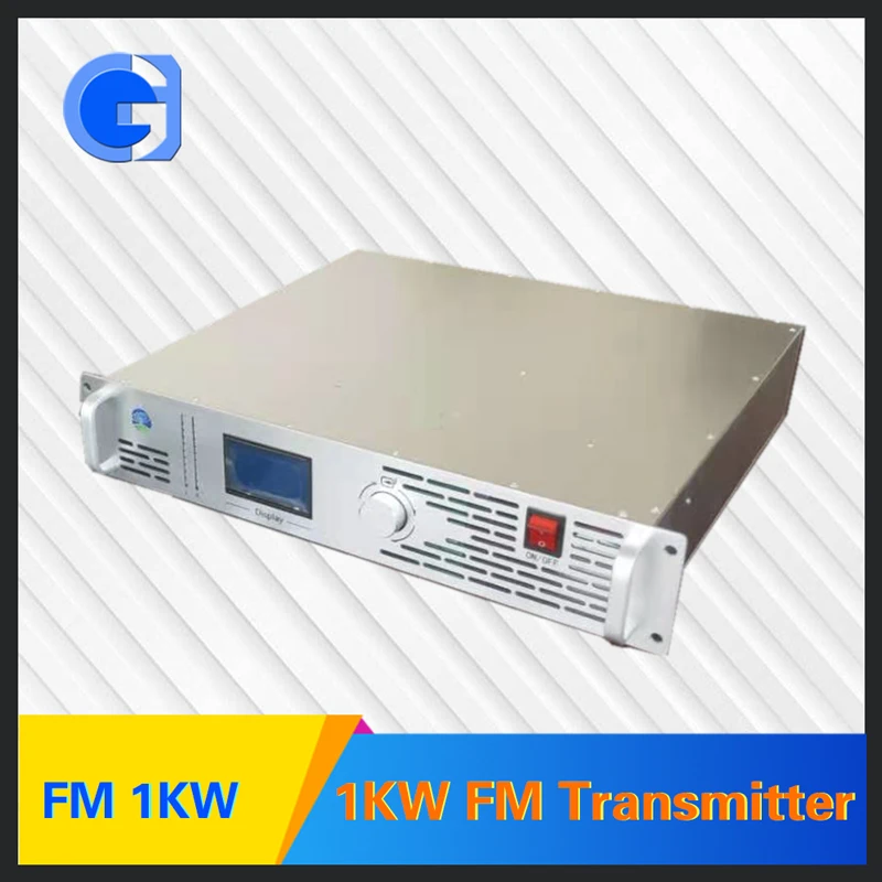 Imagem -04 - Transmissor fm Radiodifusão Equipamento para Estação de Rádio Transmissor Mais Alimentador Antena Dipolo Único Gd-fm1kw-all 1kw