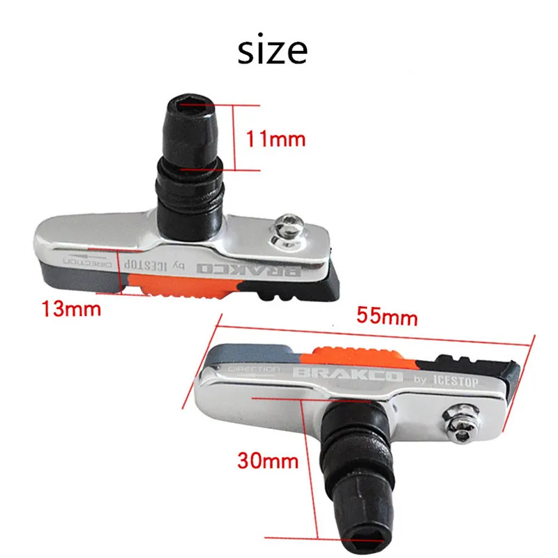 Folding bike V brake shoe decontamination can be used multiple times Small wheel road bike V brake pad