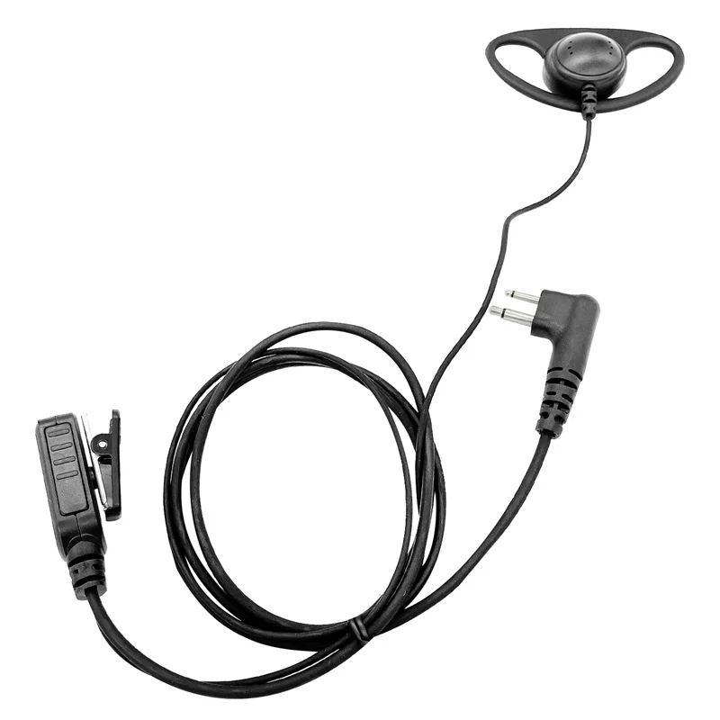 Earpiece Compatible with Motorola Radio,Walkie Talkie,PTT Mic,2 Pin Headset, Single Wire, CLS1410, CLS1110, CP200, GP300, GP2000