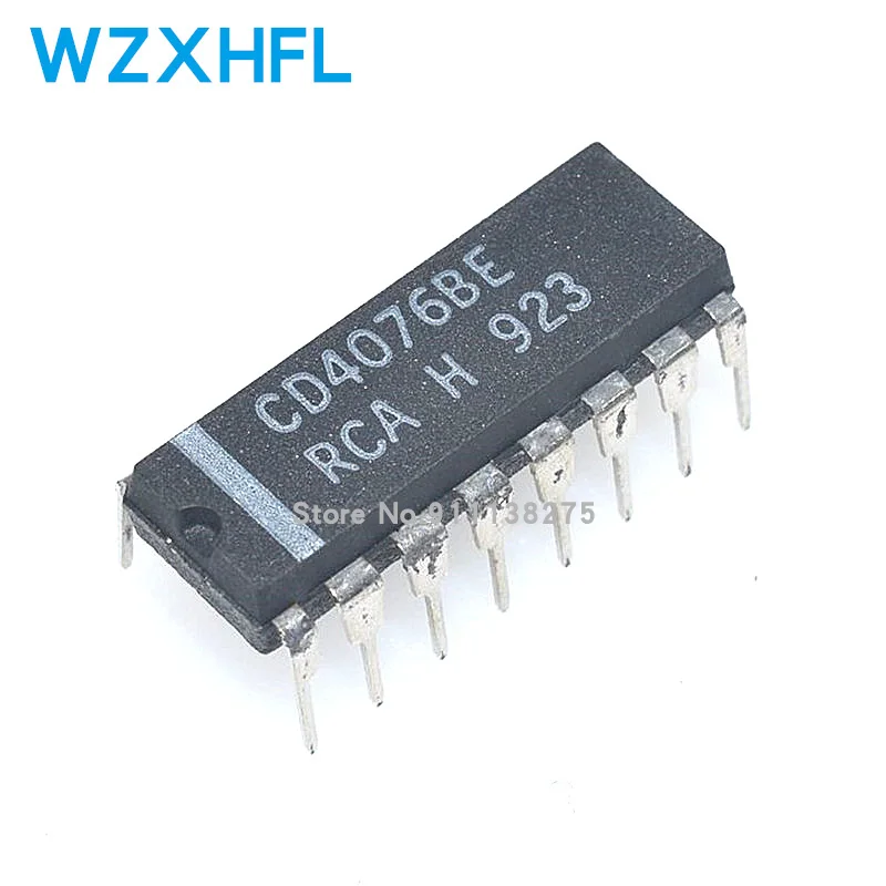 10 peças cd4076be cd4076 dip-16 ic em estoque wzxhfl