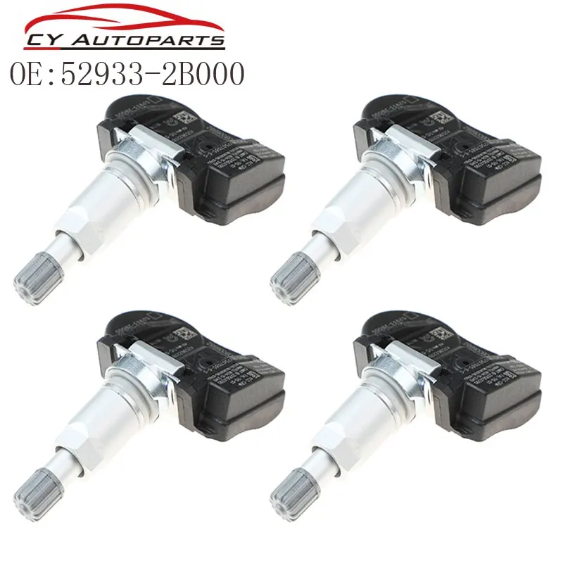 

4PCS New TPMS Tire Pressure Sensor For Hyundai Santa Fe Sonata 433MHZ 52933-2B000 529332B000